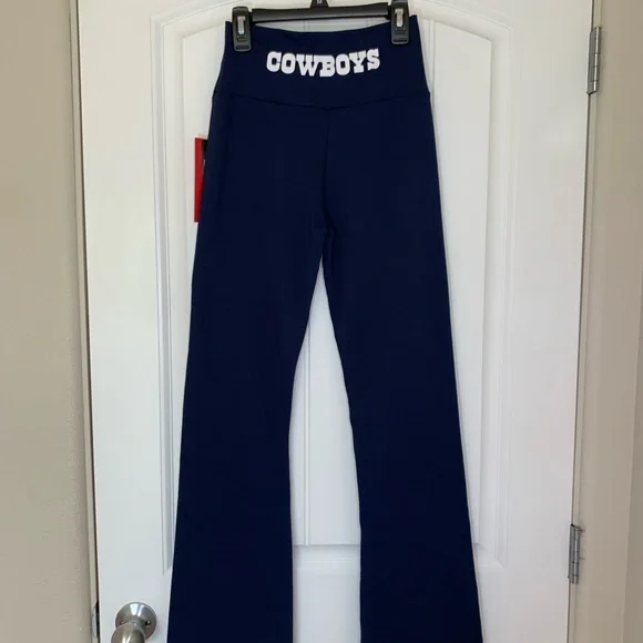 NFL Blue Dallas Cowboys Leggings with Star Design Size Medium - Picture 3 of 9